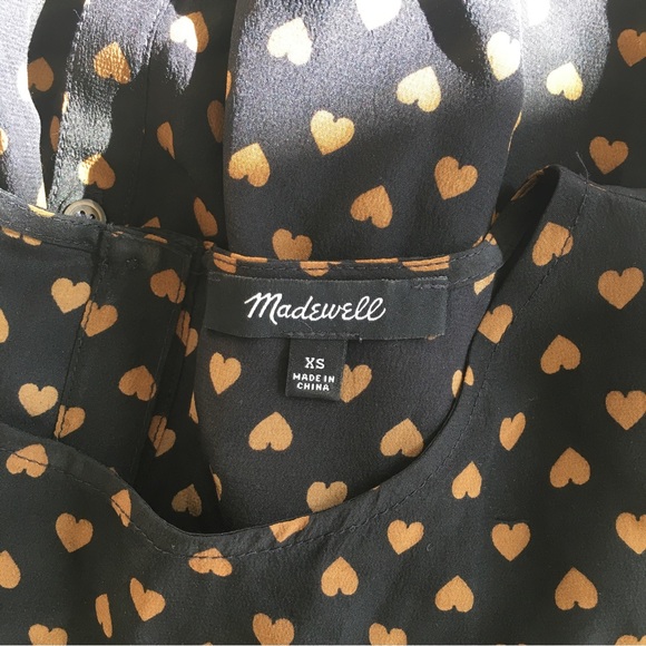 Madewell silk heart tiered top XS - Picture 7 of 9